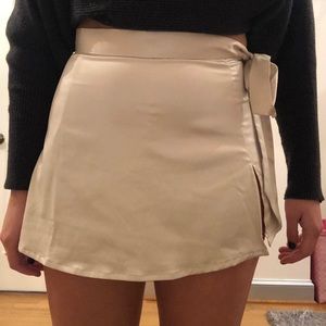 Silk skort